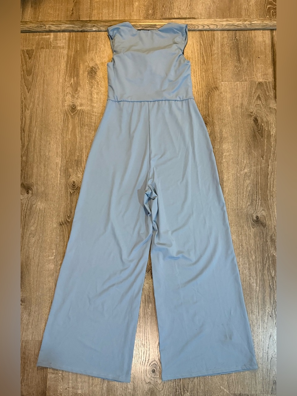 Halara Square Neck Sleeveless Bridesmaid and Wedding Guest Jumpsuit  in Moon Ice - Picture 4 of 10